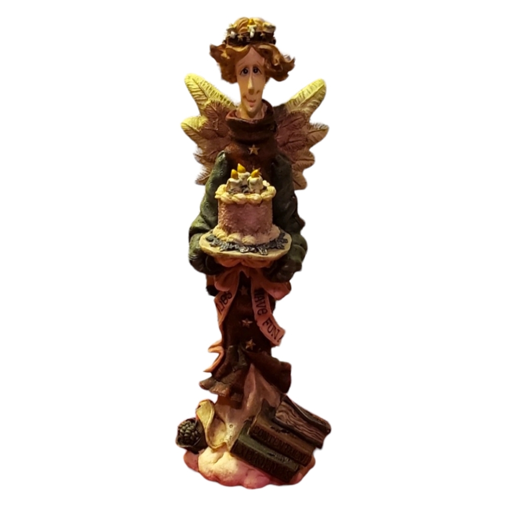Vtg 94 Boyd's Bears B-Day Angel Figurine Beatrice